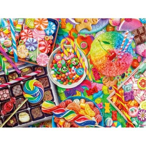 Diamond embroidery candy Diy 5d diamond painting square drill rhinestone pasted Crafts Needlework full gear home decoration