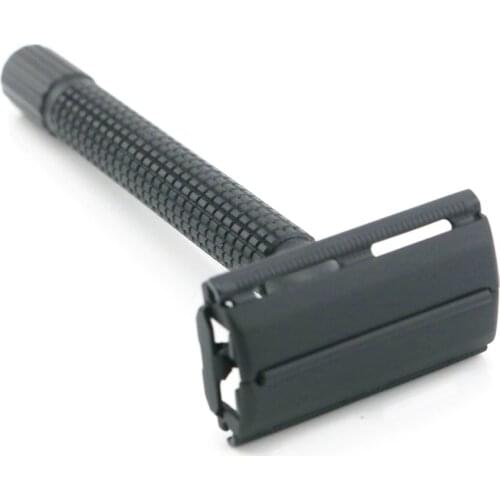 Double Edge Safety Razor Shaving Razor Black Manual Razor Classic Style Brass Long Anti Slip handle 9306-HL WEISHI 8PCS/LOT NEW