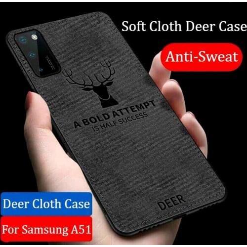 Samung m 31s case deer pattern cloth fabric cover case for samsung galaxy a11 a21s a31 a41 a51 a71 m21 m31 m31s m30s coque funda