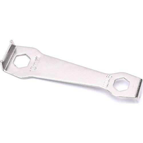 Two Ends Bicycle Chain Ring Bolts Wrench Chainwheel Dismounting Tool Crankset Chainring Nut Wrench Spanner Multifunctional Tools