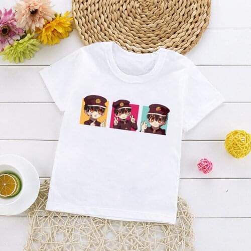 Unisex Shaman King Graphic Tees Kawaii Japanese Anime Toilet Bound Hanako Kun T Shirt Children Funny Cartoon Inuyasha Tshirt