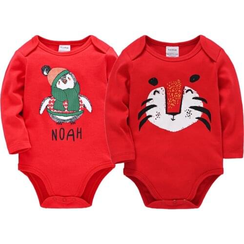 Kavkas Baby Boy Clothes Summer Cartoon Penguin Crab Printing 100%Cotton Long Sleeve Fashion Jumpsuit зимний комбинезон дети