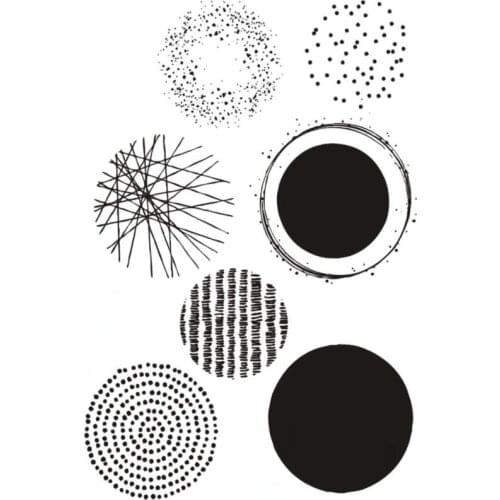 Circle background Transparent Clear Silicone Stamp Seal for DIY scrapbooking photo album Decorative clear stamps A208