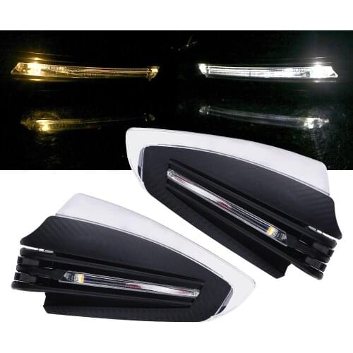 LEEPEE Motorcycle LED Hand Guard Shield with Turn Signal Light Windproof 22mm 7/8 Universal Motorcycle Hand Guards 1 Pair