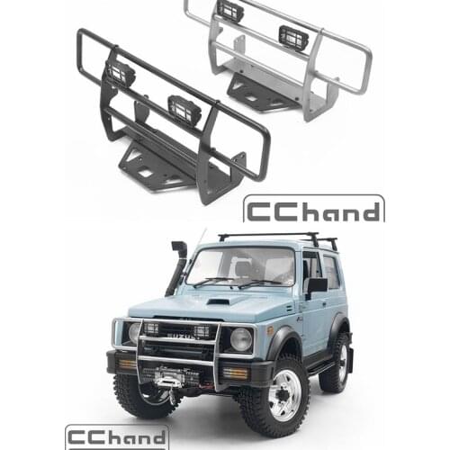 Metal front bumper + spotlight cover for CAPO sixer 1 Suzuki Samurai