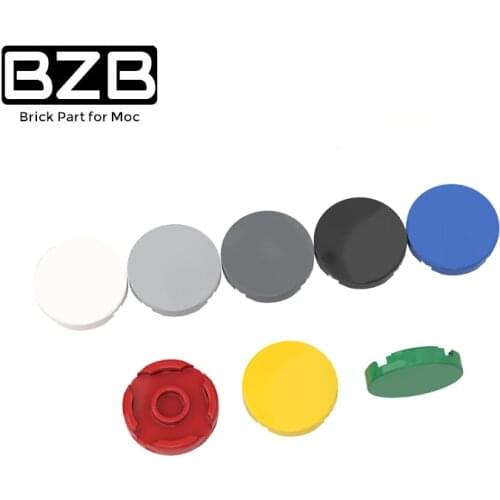 BZB MOC 14769 2x2 Smooth Round Board Building Block Parts Technical Brick Educational Kids Brain Game DIY Toys Best Gifts