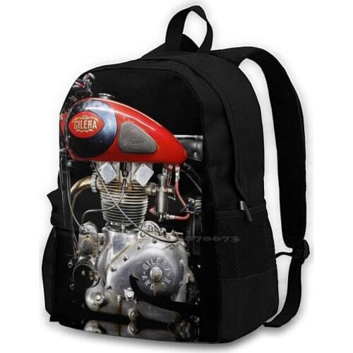 Gilera Saturno Engine 2 New Arrivals Satchel Schoolbag Bags Backpack Motorcycle Motorbike Classic Gilera Bike Italian Vintage