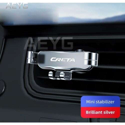 New Gravity Car Phone Holder Air Vent Mount Navigation Stand GPS Bracket For Hyundai Creta Auto Interior Accessories Car Styling