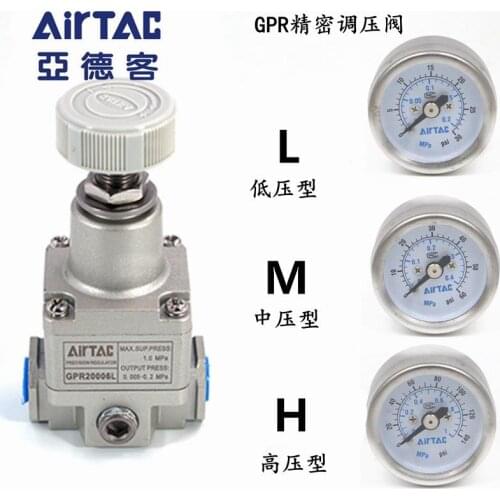 New brand original AirTAC precision pressure reducing pressure regulating valve GPR30008L GPR30008M GPR30008H