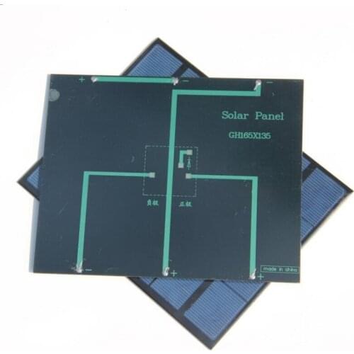 Wholesale! Hot 3.5W 6V Solar Cell Polycrystalline Solar Panel Solar Module DIY Solar Charger 165*135*3MM 10PCS/Lot Free Shipping