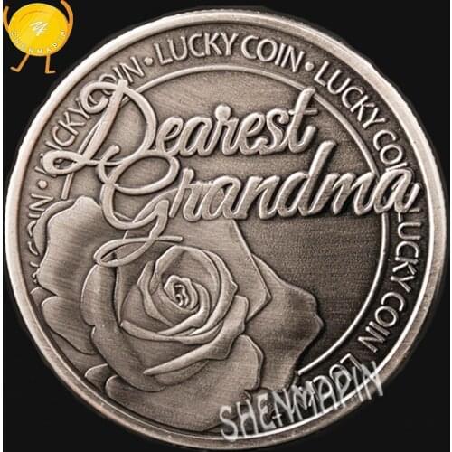 Rose Commemorative Coin Love Tokens Marriage Memorial Romantic Valentines Gift You Deserve All the Happiness in the World