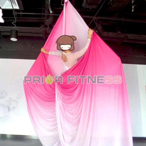 PRIOR FITNESS 8.2 Meter Aerial Yoga Hammock Faric High Quality Aerial Silks Low Stretch Anti Gravity Yoga Equipment