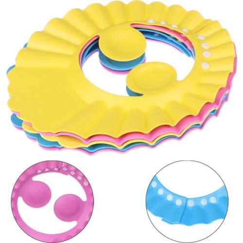 Durable Baby Shower Adjustable Cap Children Shampoo Bath Wash Hair Shield Hat Bathing Babies