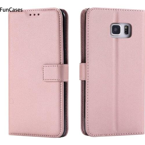 Luxurious Flip Phone Case sFor Estojo Samsung S7 Edge Soft Silicone Back Cover Movil Sports Wallet Case For Samsung Galaxy G935