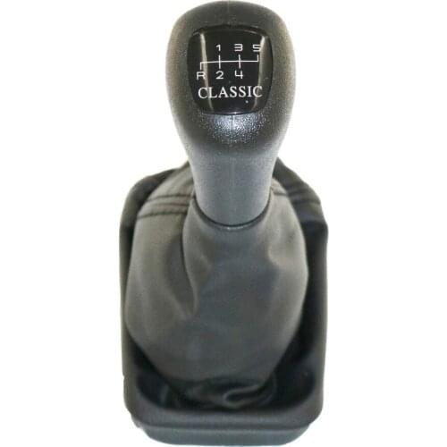 5 Speed Classic Car Gear Stick Shift Knob Leather Boot For Benz W202 C (93-01) W208 CLK (97-03) W210 E (95-03)