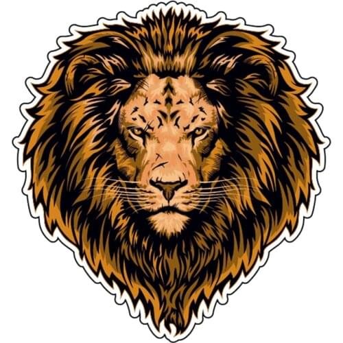 S40759# Various Sizes Self-adhesive Decal Lion Car Sticker Waterproof Auto Decors on Bumper Rear Window