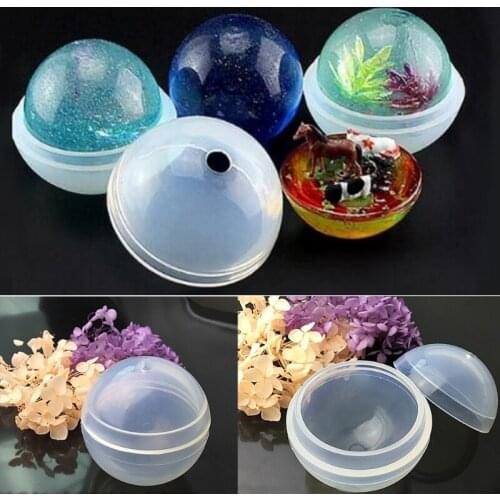 Sphere Ball Shape Silicone Mold Mould DIY Pendant Jewelry Making Tools Craft