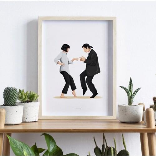 Modern Fiction Woman and Man Cavans Painting Abstract Posters and Prints Wall Art Picture for Room Home Decora Cuadros