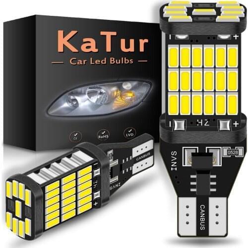 2x T15 W16W LED Canbus Backup Reverse Lights For Kia Cerato Picanto 2004 Rio K2 3 5 Armrest Ceed Sportage Sorento Soul Optima K3