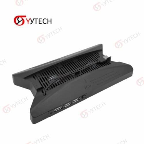 YYTECH Cooling Fans Cooler Base Holder Charger Vertical Stand for PS4 Pro Slim Console Accessories