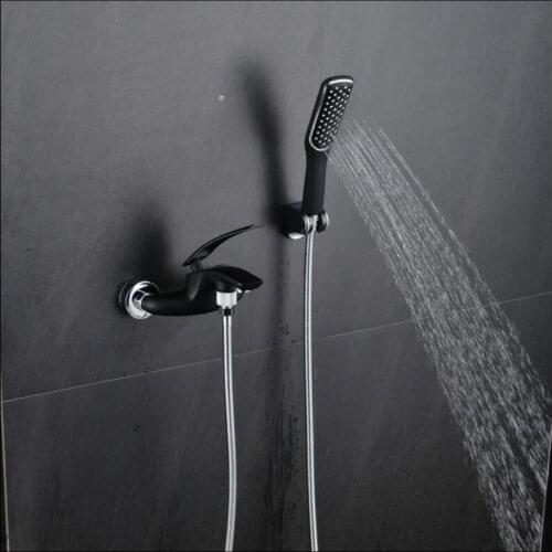 Vidric Bath & Shower Faucet white/orange/green/black/chrome wall mounted bathtub faucet exposed B&S faucet set hand held Shower