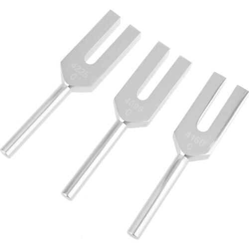 3pcs Angel Crystal Tuning Fork 4096Hz/4160Hz/4225Hz C Aluminum Alloy Tuning Fork U4LB