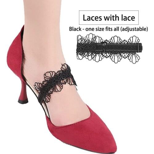 1Pair Sexy Non-Slip Belt Straps Adjustable Elastic Band Shoelace Lace For High Heel Shoe Lace Shoe Accessories