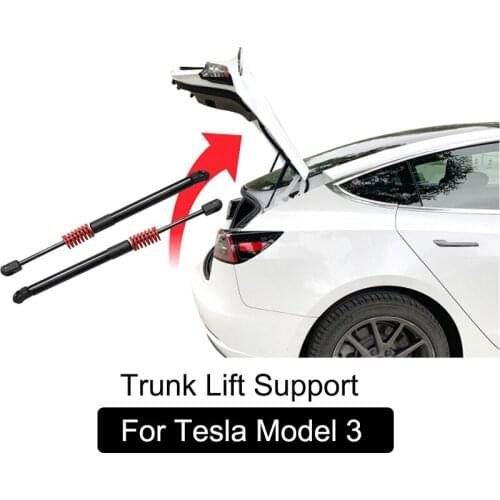 2 Pcs For Tesla Model 3 Front Engine Trunk Tail Rear Gate Tailgate Boot Gas Spring Shock Lift Struts Support 2017 2018 2019 2020