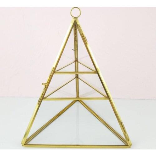 3-Tiers Pyramid Glass Ring Display Case Women Jewelry Collection Storage Organizer Box for Bracelets Necklace Trinkets