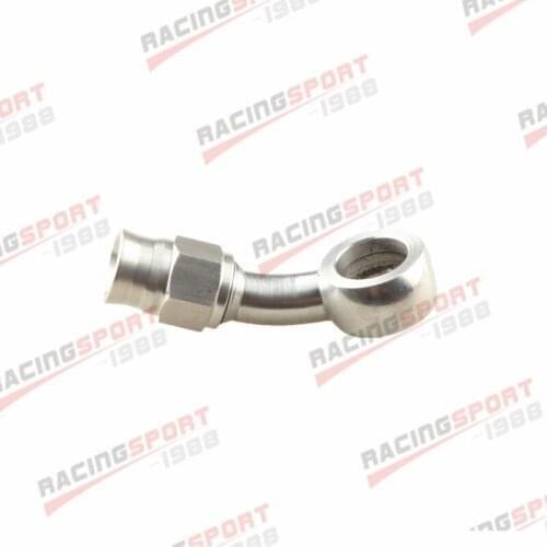 3AN AN3 To 10.2mm 3/8" Banjo Eye 30 Degree Stainless Steel + Seal Washer