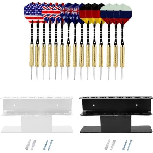 Acrylic Dart Holder Bracket Dart Stand Storage Holds 8 Darts for Bar Office