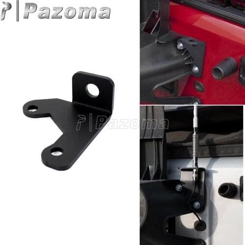 Black Metal Antenna Mounting Holder Bracket for Jeep Wrangler JK 2-4 Door 2007-2017 Models