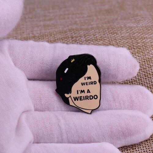 I Am Weiro I Am A Weirdo Enamel Pin Television Show Riverdale Brooch For Lapel Cosplay Costume Collection Gift badge