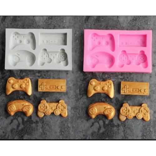 Baking Mould Chocolate DIY Mold Controller Fondant Game Sugarcraft Silicone Chocolate Cake