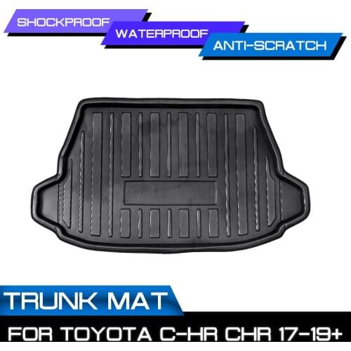 Mat Rear Trunk Liner For Toyota C-HR CHR 2017 2018 2019+ Kick Cargo Floor Tray Carpet Mud Pad Boot Guard Protector waterproof