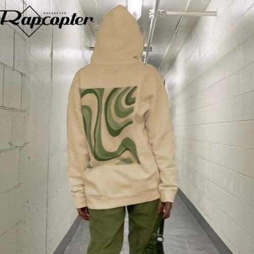 Rapcopter Paisley Skin Sweatshirts y2k Grunge Long Sleeve Hoodies Loose Casual Cute Pullovers Women Autumn Winter Sweatshirts