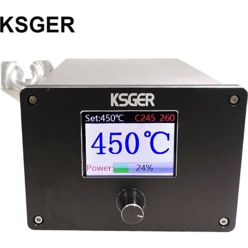 KSGER CNB-245 OLED Soldering Station Lead-free 3S Rapid Heating Soldering Iron Kit Handle 130W Power Heating System Auto-sleep