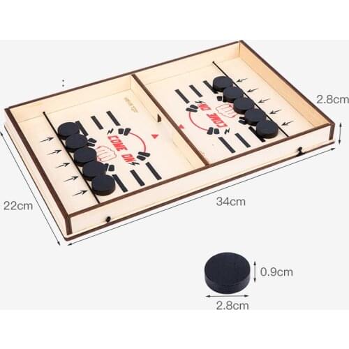 Wonderlife Table Fast Hockey Sling Paced Sling Puck Winner Fun Toys Party Game Toys For Adult Child Family Home Board Game Gifts