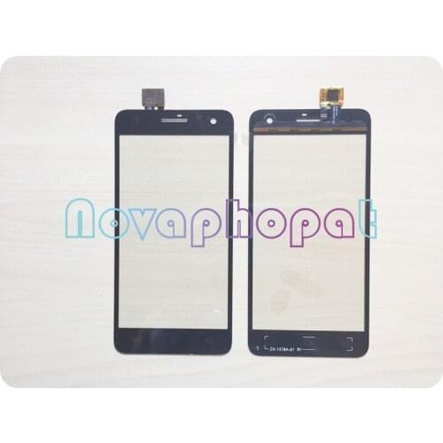 Novaphopat Black Touchscreen For FLY IQ4512 EVO Chic 4 Quad Touch Screen Digitizer Sensor Panel Screen Replacement + tracking