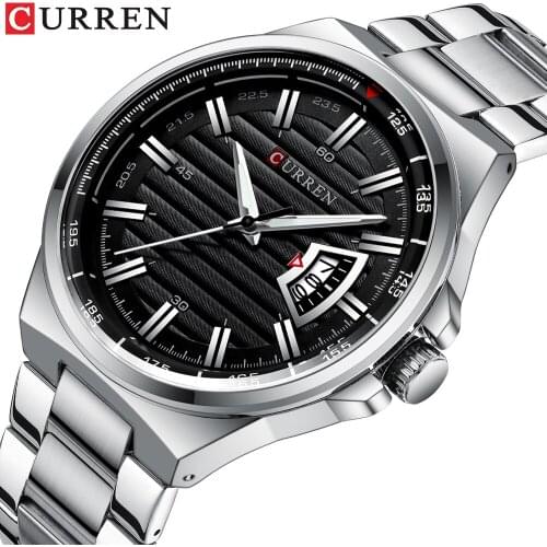 CURREN new autumn and winter mens watch, trendy fashion sports style watch, quartz waterproof mens watch