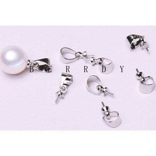 DIY Pendant Base Mountings Findings Jewelry Settings Mounts Accessories Parts for Pearls Crystal Agate Coral Jade 100pcs/lot