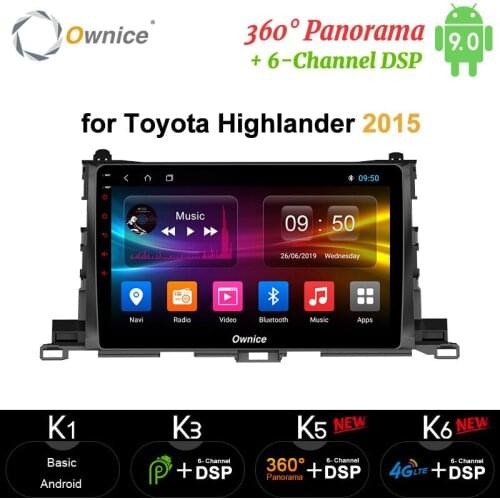 Ownice Android10.0 Car Radio DVD Player 4G 64G Large Screen HD GPS Navi Octa Core 4G LTE DSP Optical for Toyota Highlander 2015