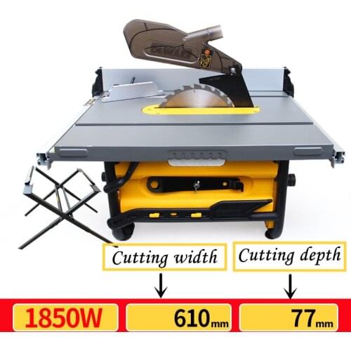 1850W 10 inches Saw Woodworking Saw Electric Saw Wood Cutting and Cutting Machine Slant Cutting Multifunctional Electric Saw