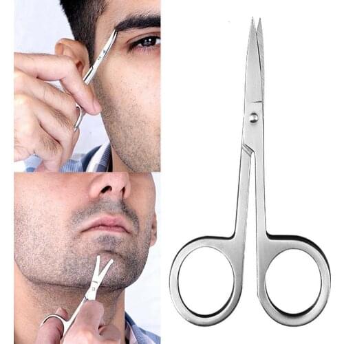 1pc Round Tip Eyebrow Nose Hair Trimming Trimmer Scissors Thinning For Cutting Accessories Hair D9C0
