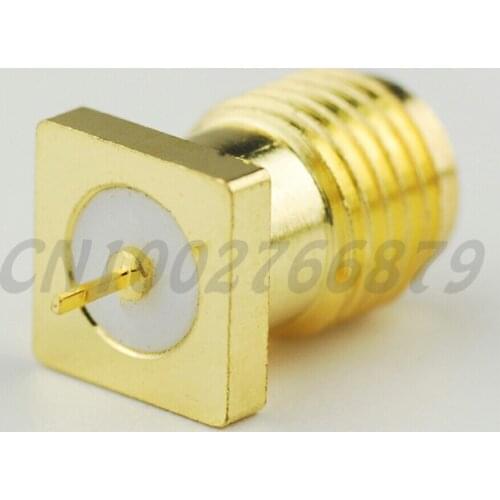100pcs RF electrical Coaxial Connector SMA thru hole panel mount jack with tab terminal