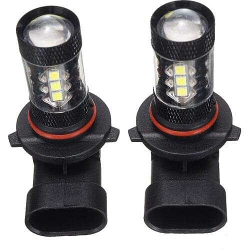 2pcs H10 9145 LED Fog Lights 12V Bulbs 80W 12V 7000K Cool White Car Headlight Fog Driving Light Running Lamp