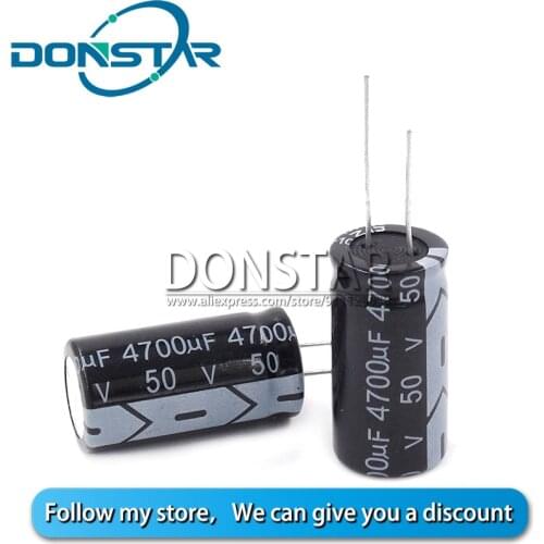 5PCS 4700UF 50V Electrolytic Capacitor 50V 4700UF 18*35MM Aluminium Electrolytic Capacitor