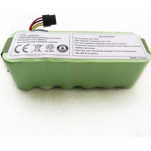Battery for Kitfort KT504 Haier T322 T321 T320 T325/Panda X500 X580/Ecovacs Mirror CR120/Dibea X500 X580 Robotic Vacuum 14.4V