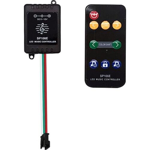 Smart Wifi Music Bluetooth Controller SP106E For WS2812 SK6812 WS2811 Addressable Led RGB Tape Strip