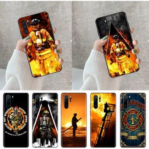 Firefighter Heroes Fireman Phone Case For Huawei P9 P10 P20 P30 Pro Lite smart Mate 10 Lite 20 Y5 Y6 Y7 2018 2019